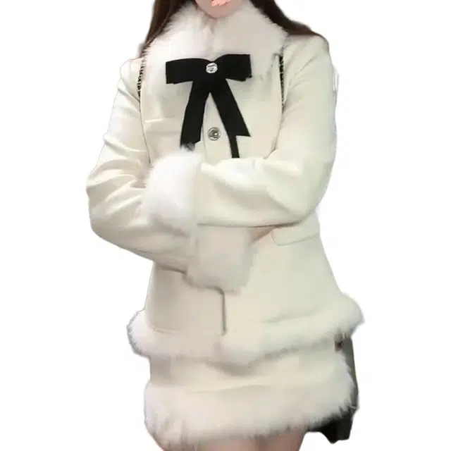 纤丝鸟 百搭时尚外套舒适收腰优雅半裙两件套裙装套装 女款