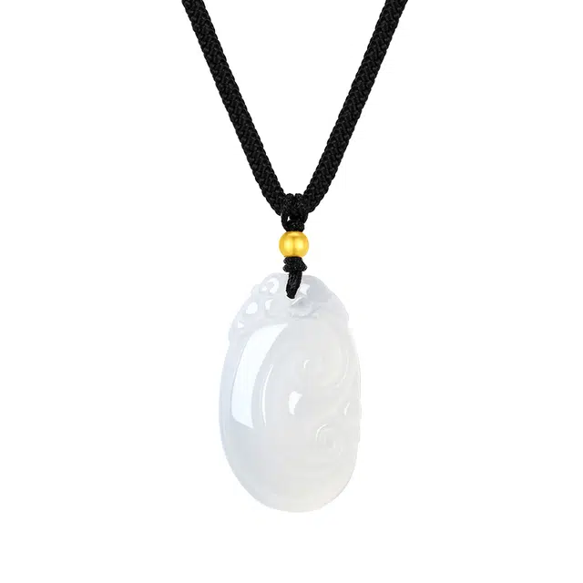 老庙 小金珠 如意呈祥 新中式清冷感高级设计森系百搭显贵气质转运珠精致礼盒好运 玉髓 项链 女款