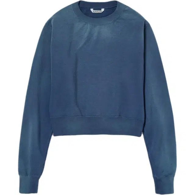 Auralee FW25 PRODUCT DYED PIMA LIGHT SWEAT PO T