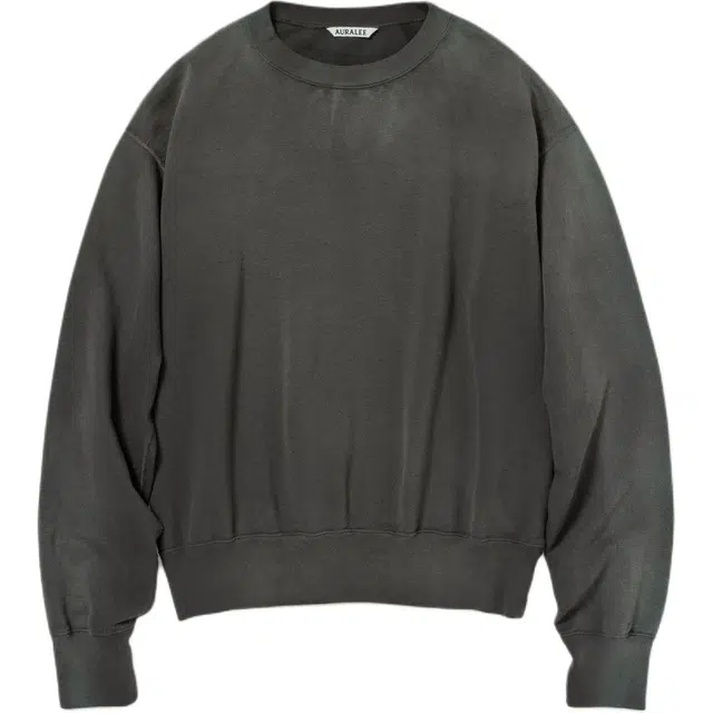 Auralee FW25 PRODUCT DYED PIMA LIGHT SWEAT PO T