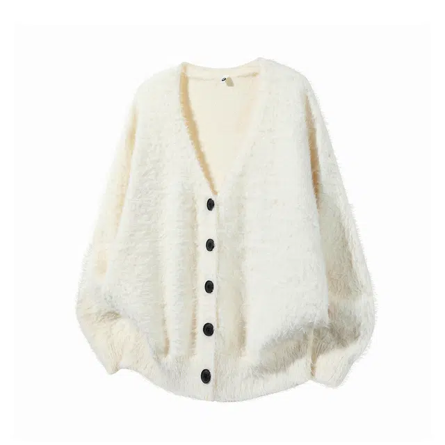 梓润格 美式酷飒慵懒风个性舒适宽松廓形时髦休闲毛衣文艺户外运动简约高级校园设计氛围感复古随性开衫青春学院风上衣夹克 男女同款