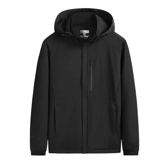 百胜狐 大码男装休闲宽松可脱卸帽保暖外套男棉服 男款