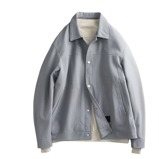 空城计 轻奢翻领潮牌宽松百搭外套夹克 男女同款