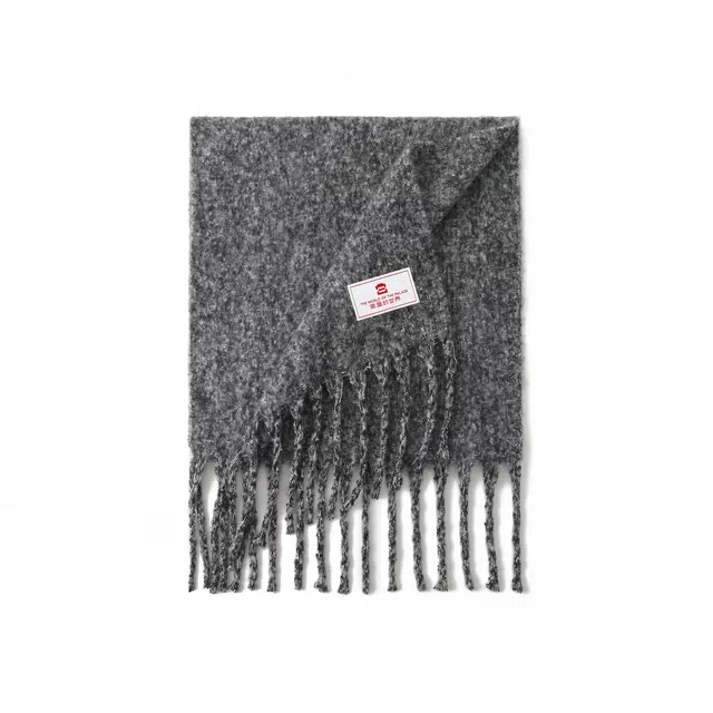 宫里的世界 秋冬季软糯亲肤混色 聚酯纤维 绒线围巾 男女同款情侣款