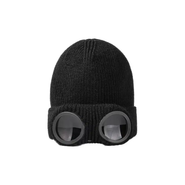 恩僾德 秋冬季飞行员眼镜百搭潮人冷帽滑雪帽子显脸小保暖小众百搭高颜值护耳朵 针织 绒线帽 男女同款情侣款