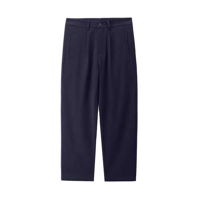 佐丹奴 压褶中腰鱼骨纹梭织直筒长裤休闲裤 男款