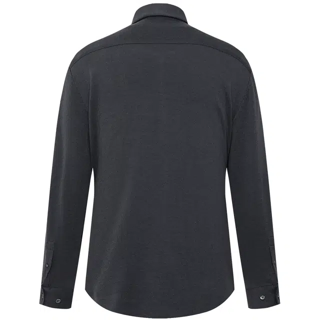 利郎 商务休闲纯色尖领含山羊绒质感简约通勤保暖冬季衬衫 男款