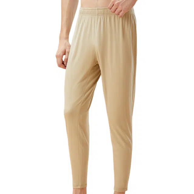 潞优野 高级感秋冬天丝美雅暖姜男暖内衣套装加厚男士秋衣保暖裤 男款