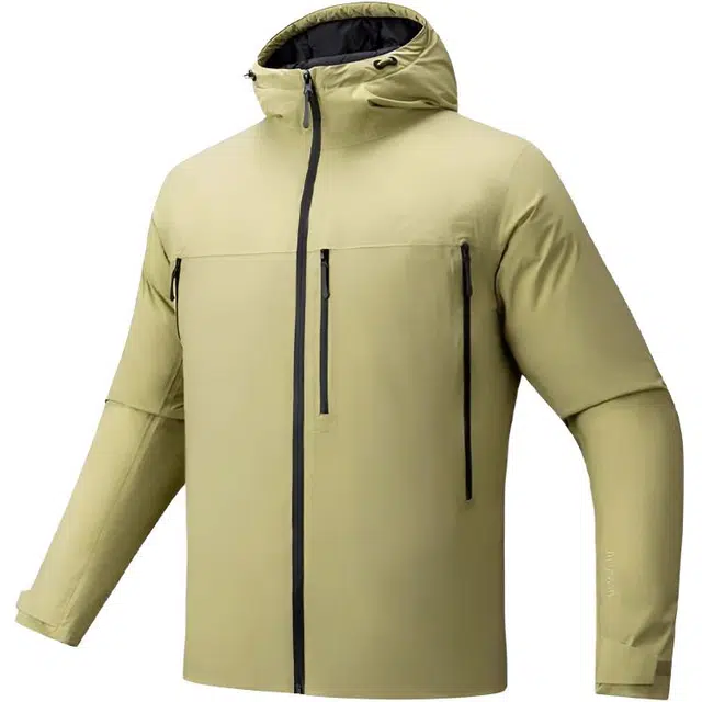 超级安踏 连帽拉链纯色保暖羽绒服 男款