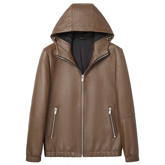 SENJIALUO Luxury Deer Leather Jacket