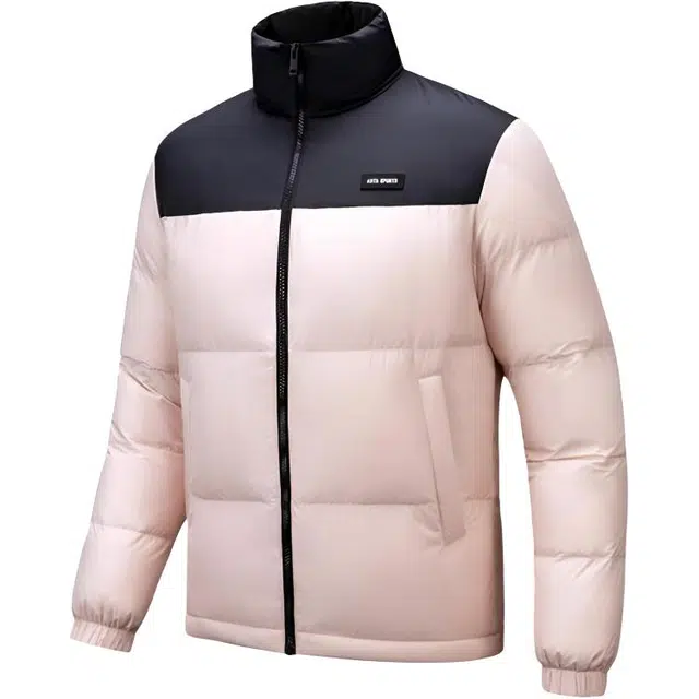 超级安踏 立领舒适拉链拼色棉服 男女同款