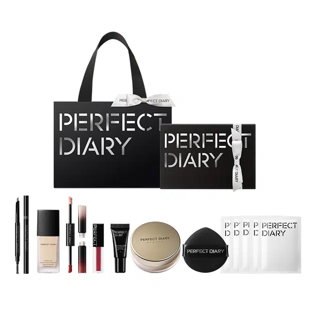 完美日记 精致玩妆礼盒全妆组合彩妆套装化妆品 口红唇釉眼影散粉粉底液眼线笔睫毛膏素颜霜 不脱妆修饰肤色哑光定妆无瑕气色素颜自然