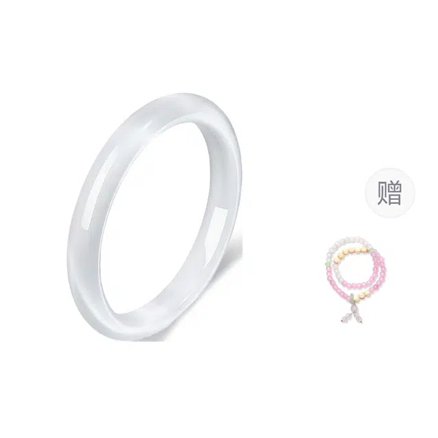 梨云暮雪 白月光 复古 高级 旗袍汉服 荔枝冻 琉璃 手镯 女款