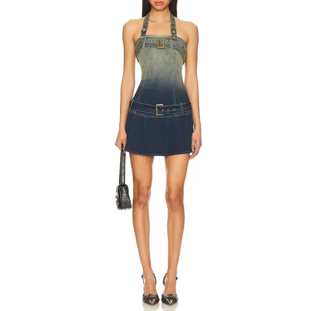 SUPERDOWN Belted Mini Dress Kyla