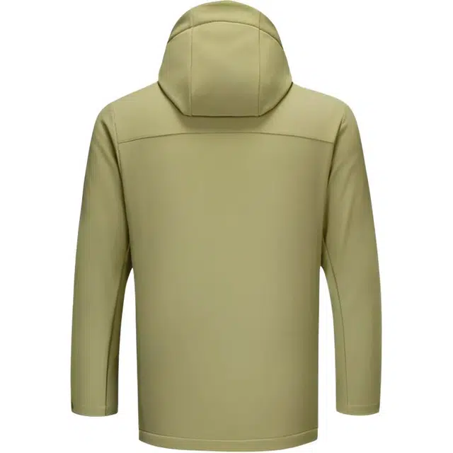 超级安踏 连帽拉链加绒加厚纯色夹克外套 男款