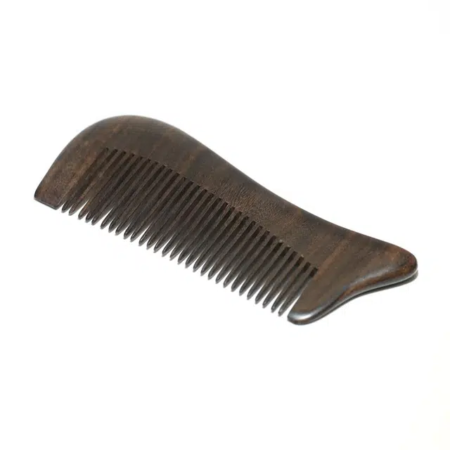 潘家园 无科技天然材料 金丝檀木 梳子 男女同款情侣款