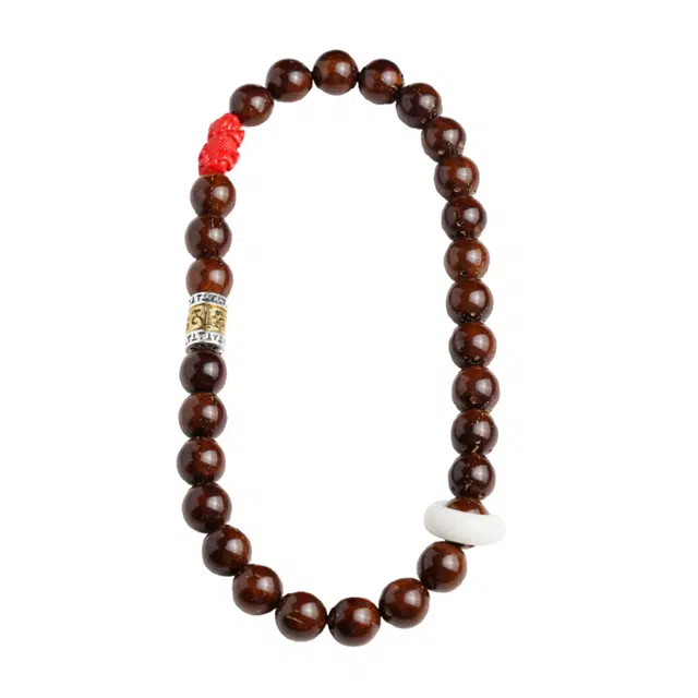 茂琼 招财纳福柿柿如意好运连连新中式国潮时尚潮流经典传承手持文玩配饰朱砂貔貅跑环盘玩念佛珠 紫金鼠 菩提类手串 男女同款情侣款