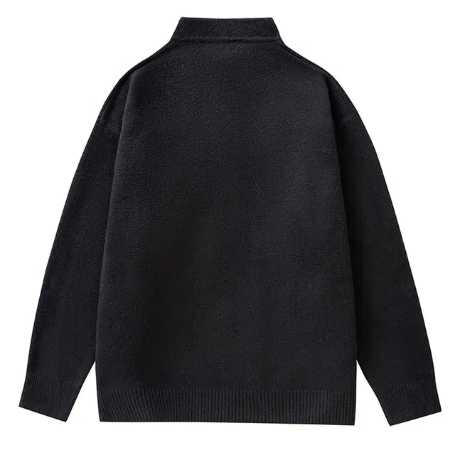 棉基因 美式复古老钱风绵羊毛针织套头衫外套纯色百搭舒适休闲毛衣 男女同款