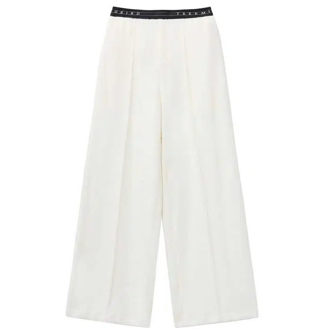 TREEMINGBIRD Wrinkle - resistant yarn pants