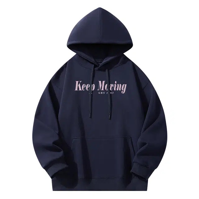 贵人鸟 生活系列 复古美式花卉印花图案宽松休闲棉质透气连帽套头卫衣 男女同款