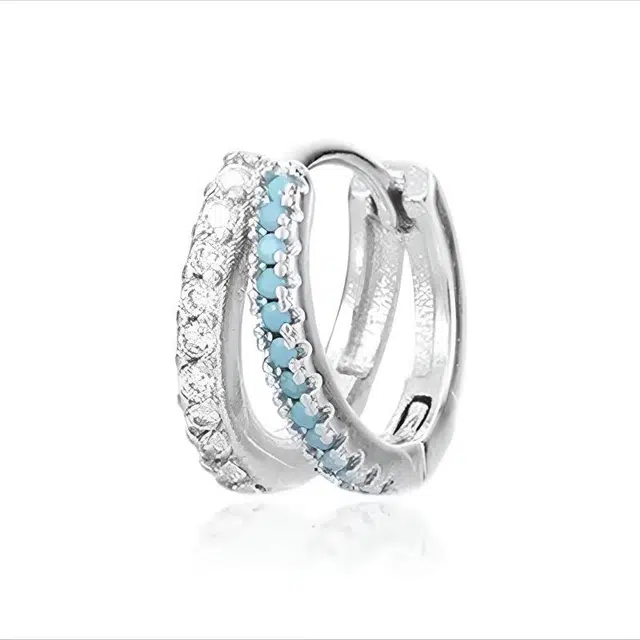 极光皓影 极昼 轻奢双圈闪耀高级感设计 精致温柔典雅时尚简约小众中性气质彰显个性 日常通勤百搭饰品 合金 耳环 男女同款情侣款