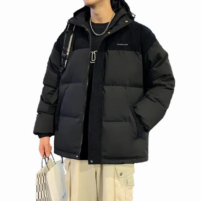 太子龍 港风潮流时尚复古加厚保暖外套宽松大码棉袄潮棉服 男女同款