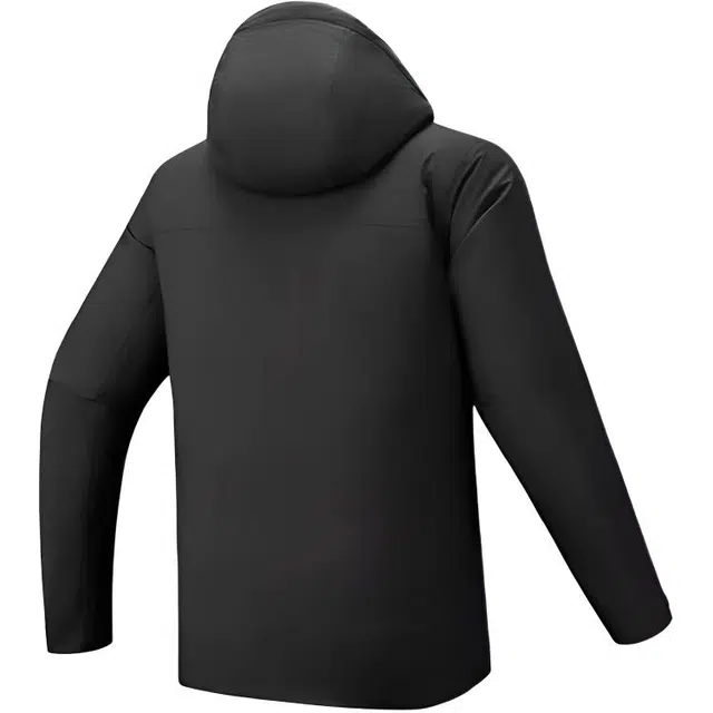 超级安踏 连帽休闲拉链纯色保暖羽绒服 男款