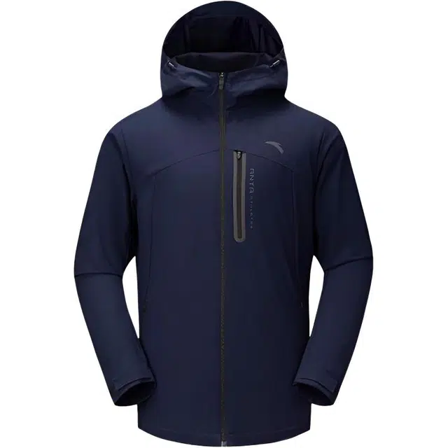 超级安踏 连帽拉链字母休闲简约夹克外套 男款