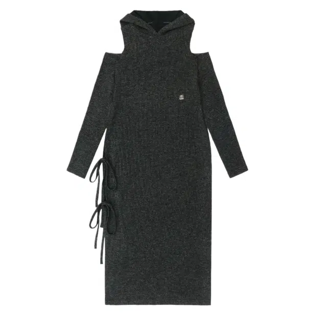 TREEMINGBIRD Hooded Cold-shoulder One-piece