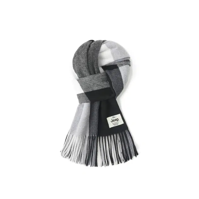 Jeep Colorblock Plaid Scarf