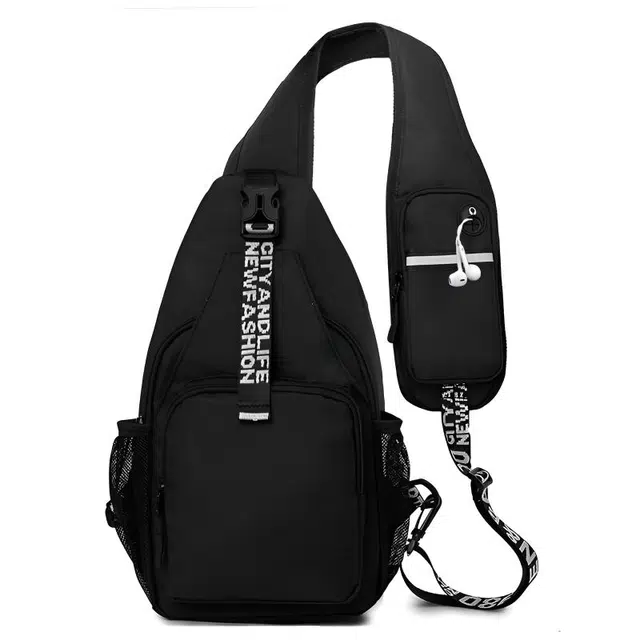 掐尖 男士骑行运动爬山男生平板轻便登山包 牛津布 胸包 常规 男女同款情侣款 多色