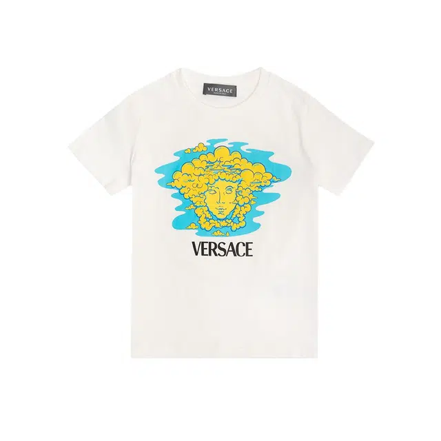 Versace Kids SS23 Graphic Print T-Shirt White