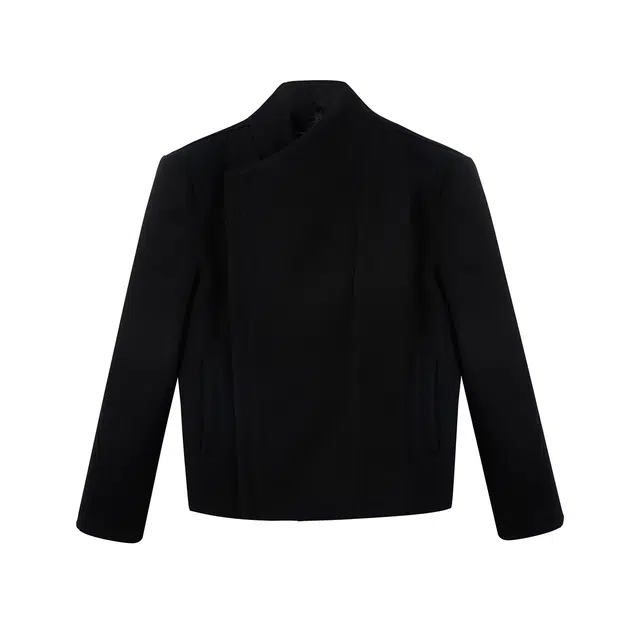 FRKM Deconstructed Wool Jacket V-Neck