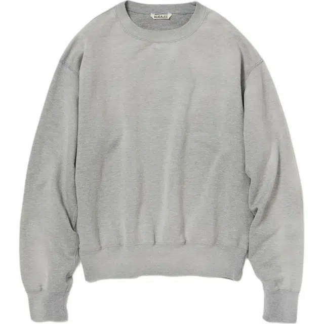 Auralee FW25 PRODUCT DYED PIMA LIGHT SWEAT PO T