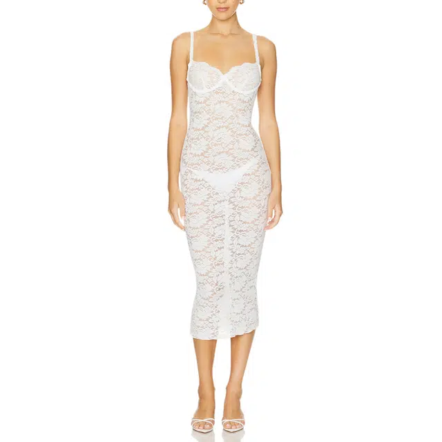 SUPERDOWN Sheer Dress Nada
