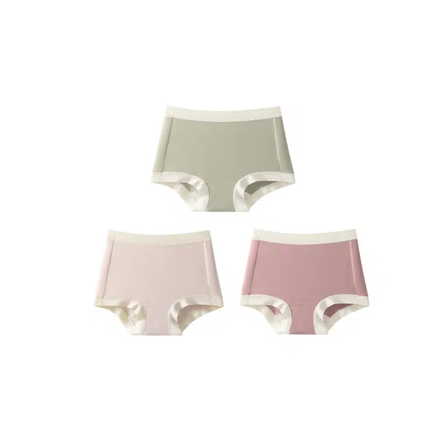 皇室品轩 莫代尔无痕小女高腰简约大码纯棉抗菌加长裆四角女士平角内裤 女款