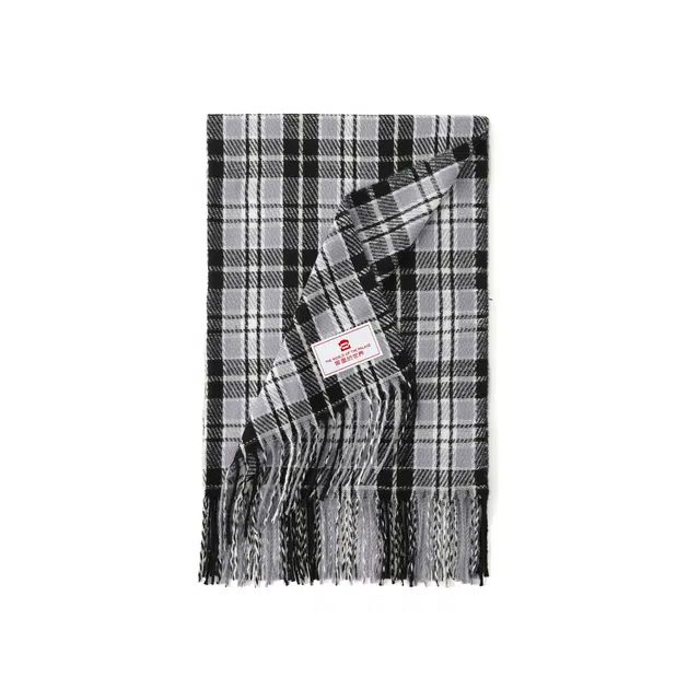 宫里的世界 秋冬款时尚格子图案柔软舒适简约百搭 聚酯纤维 绒线围巾 男女同款情侣款