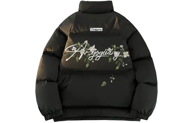 GOGIU Retro Floral Down Jacket