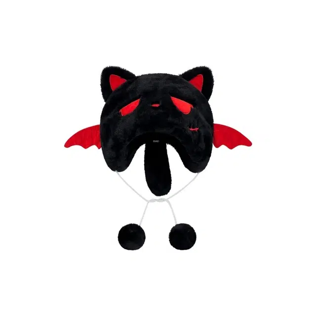 恩僾德 恶魔小喵帽子卡通可爱亚文化加厚保暖时尚二次元护耳高颜值显脸小帽潮 聚酯纤维 绒线帽 男女同款情侣款