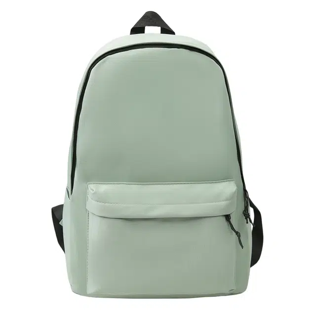 米囹 时尚小清新书包 轻盈减负 双肩包 大号 白色