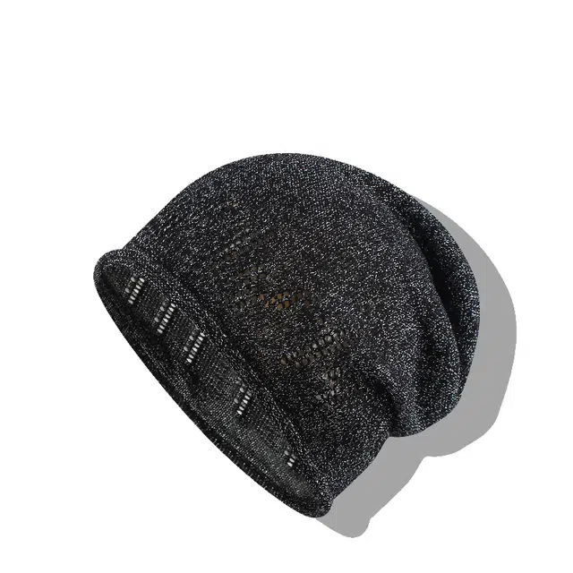 【千禧辣妹风~四季款】 攸委 韩系百搭通勤复古氛围感镂空透气保暖堆堆帽子女士显脸小 针织 时尚潮流休闲包头帽套头冷帽绒线帽 女款