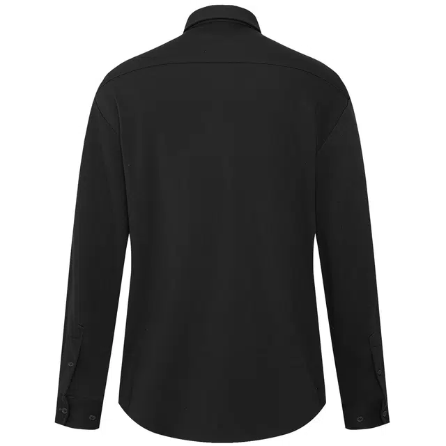 利郎 品位商务休闲通勤纯色尖领弹力含山羊绒保暖冬季衬衫 男款