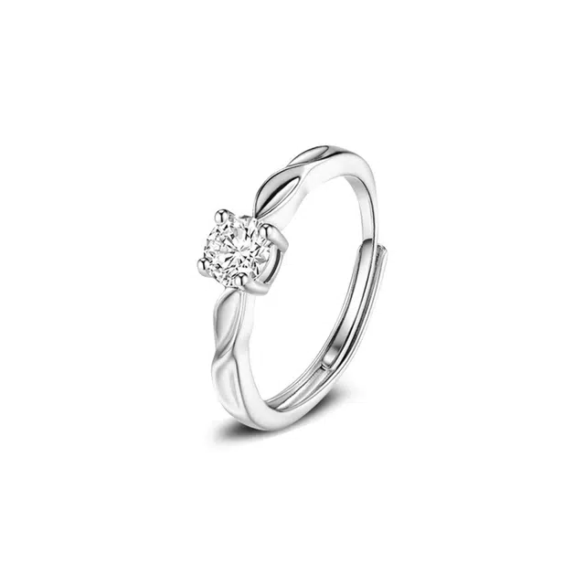 静范 闪耀银河 浪漫告白 小众设计高级氛围感 轻奢精致简约日常通勤时尚百搭个性甜蜜约会开口可调节#好运 锆石 戒指 男女同款情侣款