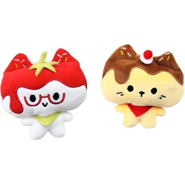 Jiaochong Diary Strawberry Cat Keychain