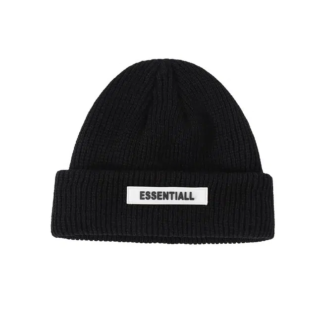 艾佳微 时尚百搭通勤保暖护耳套头帽户外防风防寒 棉质 绒线帽 男女同款情侣款