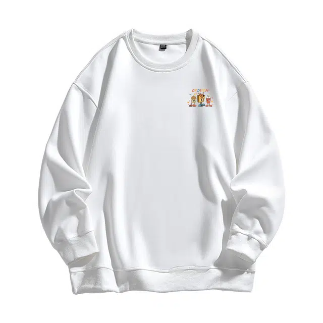 欧迪芬 简约趣味卡通可爱舒适柔软减龄涂鸦卫衣 男女同款