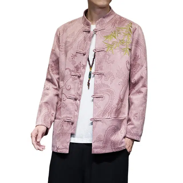 加荣 新中式中国风休闲百搭长袖复古盘扣汉服高端年轻上衣夹克外套 男女同款