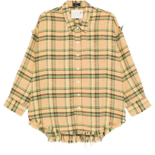 R13 FW25 Plaid Shirt