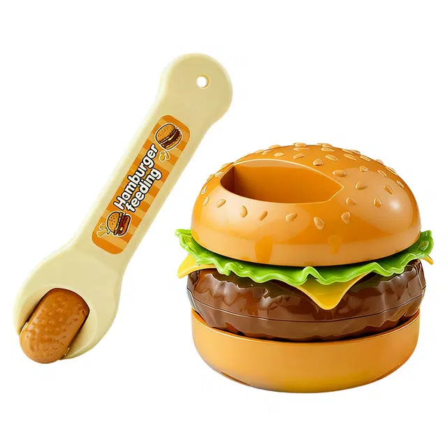 愉跃猫 创意汉堡可乐布丁套餐喂食 可爱投喂 过家家玩具