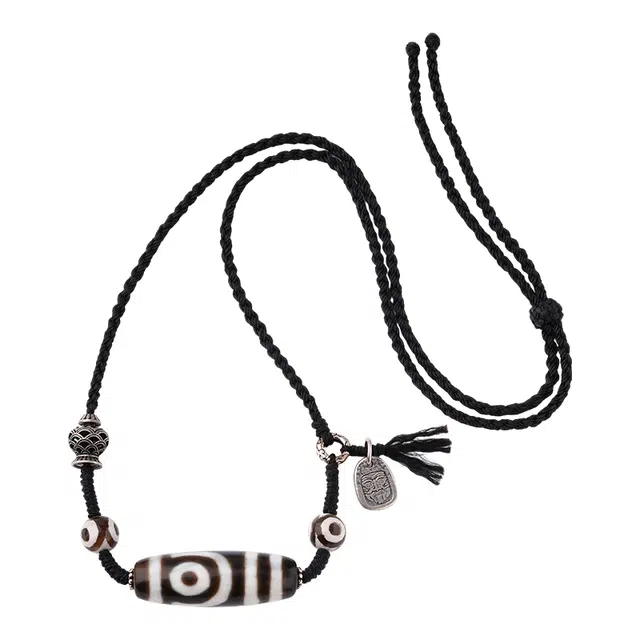 布达拉宫 二眼天珠照见事事圆满亲情和睦事业顺遂步步坦途 玛瑙 吊坠 男女同款情侣款